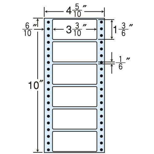 ラベルシール MM4N タックシール (連続ラベル) レギュラータイプ 500折×2【代引不可】【送料無料（一部地域除く）】