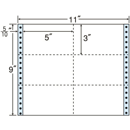 ラベルシール 東洋印刷 M11R タックシール (連続ラベル) レギュラータイプ 500折【代引不可】【送料無料(一部地域除く)】