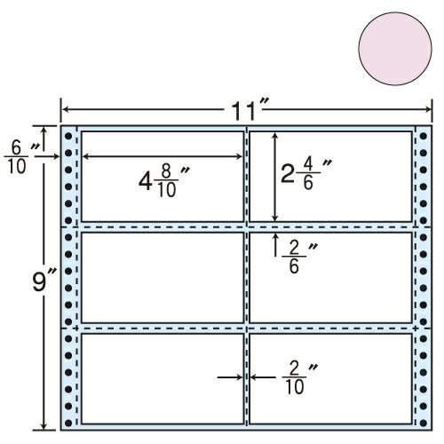 ラベルシール 東洋印刷 M11BY タックシール (連続ラベル) カラータイプイエロー 500折【代引不可】【送料無料(一部地域除く)】