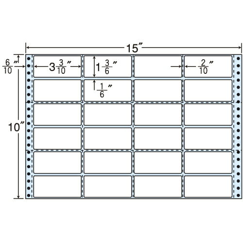 ラベルシール R15J タックシール (連続ラベル) 再剥離タイプ 500折【代引不可】【送料無料(一部地域除く)】