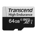 トランセンド microSDXCカード 64GB Class10 UHS-I U1 変換アダプター付 TS64GUSD350V マイクロSDカード