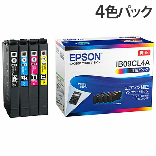 樂天商城 - EPSON インクカートリッジ 4色パック 純正 IB09CL4A 電卓『送料無料（一部地域除く）』