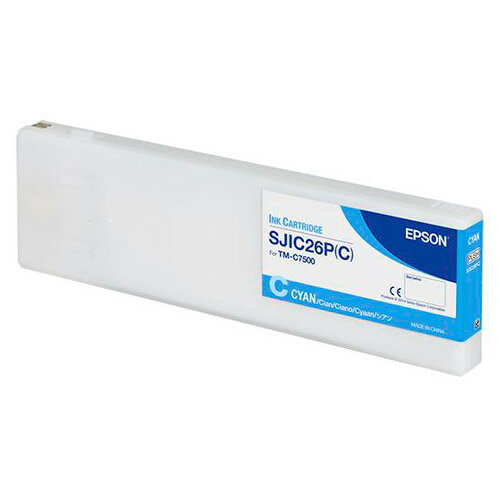 エプソン 純正インクカートリッジ シアン SJIC26PC 【代引不可】【送料無料（一部地域除く）】