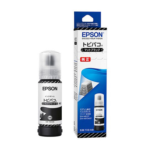 『取寄品』EPSON インクボトル トビバコ マットブラック 70ml 純正品 TOB-MB エプソン インク 純正インク