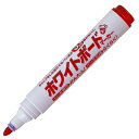 シャチハタ ボードマーカー 中字2mm 丸芯 赤