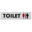 光 アクリルマット板サイン TOILET女男マーク KMP-1846-1 サイン プレート