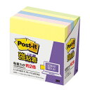 3M ふせん ポストイット 強粘着 75×75mm パステルカラー混色 90枚×5冊入 654-5SSAP スリーエム post-it 付箋 粘着メモ