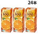 フルーツセレクション オレンジ100% 200ml 24本 エルビー オレンジジュース