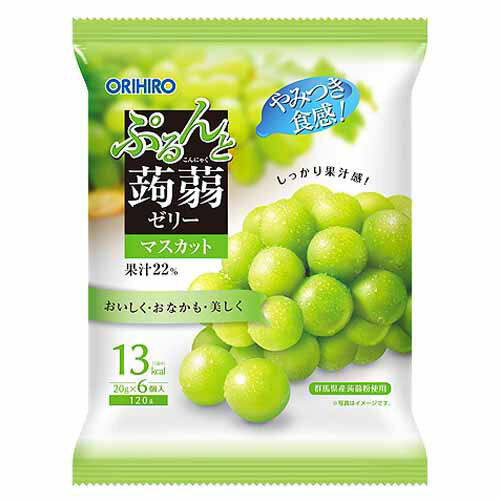 押し出して食べる新形態の蒟蒻ゼリーです！！押し出して食べる新タイプのパウチゼリーです。小腹がすいた時の手軽なおやつとしてお召し上がりください。0kcalタイプ。【お召上がり方】★印の部分を両手でしっかり持ち、点線に沿ってゆっくりとお切りください。●吸い込まずに最後まで押し出して良く噛んでお召し上がりください。●開封口をくわえると口を切ることがありますので、押し出したゼリーだけを口に入れてお召し上がりください。【ご利用上の注意】●お子様やお年寄りの方が召し上がる際には、保護者の方が付添い上、のどに詰まらせないようにご注意ください。●凍らせると硬さが増しますので、凍らせないでください。●袋の内側に水滴が付着している場合がありますが、品質には問題ありません。●食べ過ぎ、あるいは体質・体調により便が緩くなることがありますのでご注意ください。●まれに黒い小さな点が見られますが、蒟蒻芋も皮ですので、品質には問題ありません。【保存上の注意】●長期の保存は独特の食感も損ないますので、出来るだけ早くお召し上がりください。■商品詳細メーカー名：オリヒロプランデュ(株)シリーズ名：蒟蒻ゼリー内容量：6個入購入単位：1個配送種別：在庫品原材料：果糖ぶどう糖液糖、果汁（マスカット、リンゴ）、砂糖、還元水飴、蒟蒻粉／酸味料、ゲル化剤（増粘多糖類）、香料、塩化カリウム、甘味料（アセスルファムK、スクラロース）商品区分：健康食品/ダイエットサプリ・食品広告文責：株式会社ワンステップ　0570-043-333※リニューアルに伴いパッケージや商品名等が予告なく変更される場合がございますが、予めご了承ください。【検索用キーワード】4571157254579　 ダイエット特集食品 食品飲料・産直グルメ お菓子 クッキー・その他 医薬品・健康食品 健康食品・サプリメント ダイエットサプリ・食品 お菓子・ゼリー ぷるんとこんにゃくぜりーしんぱうち ますかっと QR0017 4571157254579 オリヒロ おりひろ ORIHIRO orihiro 蒟蒻 蒟蒻ゼリー こんにゃくぜりー こんにゃくゼリー 蒟蒻ぜりー ぜりー ゼリー パウチ ぱうち ダイエットお菓子 おかし お菓子 おやつ カロリーオフ かろりーおふ だいえっと ダイエット 蒟蒻粉 オリヒロプランデュ おりひろぷらんでゅ マスカット ますかっと マスカット味 ますかっと味 ゼリー特集