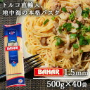 スパゲッティ 500g 40袋 1.55mm スパゲティ バハール BAHAR 業務用 デュラム小麦100%『送料無料(一部地域除く)』