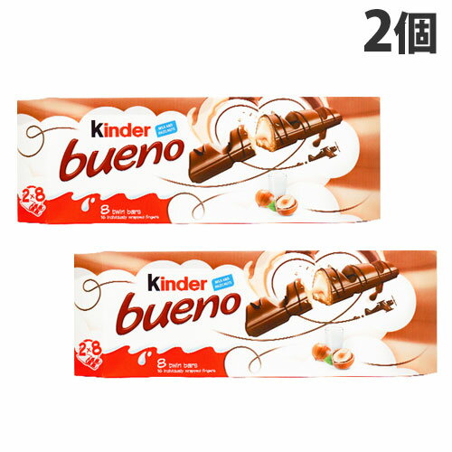 フェレロ キンダーブエノ T8 2P×8袋入 2個 チョコ菓子 チョコレート 焼菓子 ウエハース FERRERO『送料無料（一部地域除く）』のサムネイル