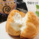 十勝ドルチェ ブラウンスイス乳プレミアムミルクシュー 9個入 ギフト 贈答品 贈り物 シュークリーム 洋菓子 スイーツ『代引不可』『送料無料(一部地域除く)』