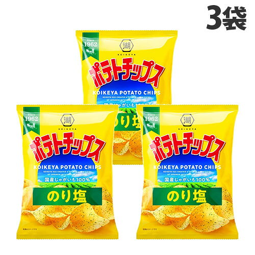 『11月27日15時まで期間限定価格』ポテトチップス のりしお 湖池屋 55g 3袋