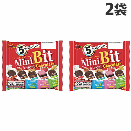 チョコレート ミニビットアソート 102g ブルボン 2袋