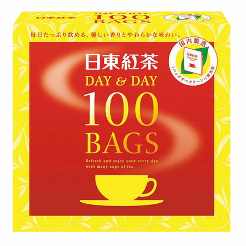 楽天よろずやマルシェ日東紅茶 紅茶ティーバッグデイ&デイ 100バック ティーバッグ アフタヌーン ブレンド 紅茶 ソフトドリンク ジュース 飲料 ホットティー アイスティー