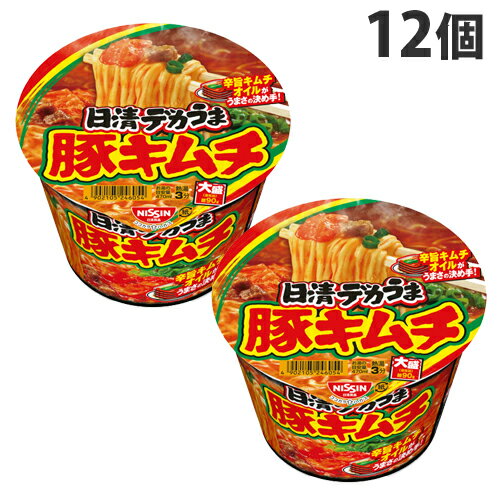 楽天よろずやマルシェ日清食品 日清デカうま 豚キムチ 101g×12個 ラーメン カップ麺 インスタント麺 即席麺 麺類 カップラーメン インスタントラーメン