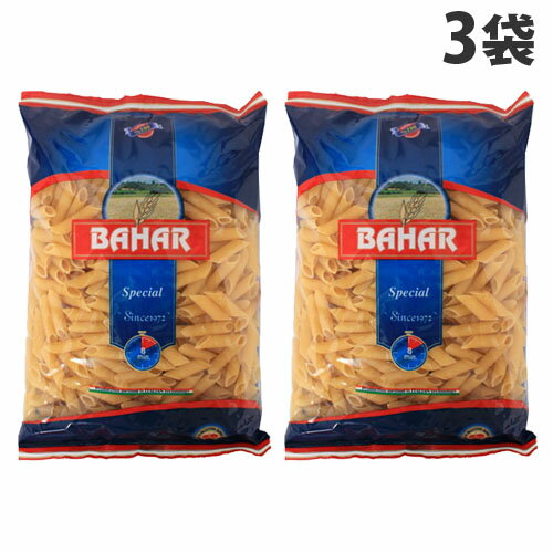 バハール ショートパスタ ペンネ (デュラム小麦100％) 500g×3袋 BAHAR Bahar スパゲッティ スパゲティ