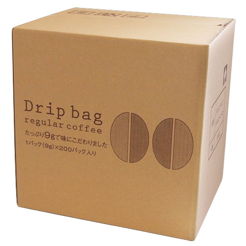 コーヒードリップコーヒードリップドリップパックドリップバッグ珈琲個包装大容量業務用9g×200袋（個包装）