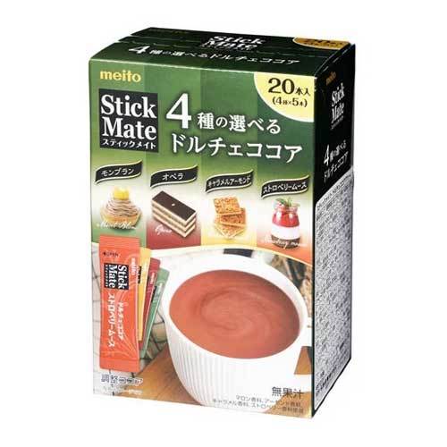 名糖 スティックメイト ドルチェココアアソート 20本入 飲料 アソート インスタント スティックココア ココア