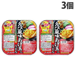 五木食品 鍋焼えび風味あげ玉入りうどん 213g×3個 鍋焼き アルミうどん うどん 即席 ガス＆IH