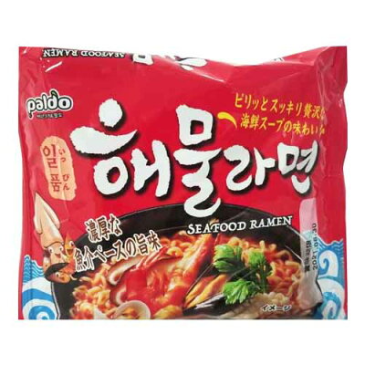 よろずやマルシェ シャインオリエンタル PALDO 一品海鮮ラーメン 115g×5袋 袋麺 旨辛 パルド 海鮮 ピリ辛 麺 韓国料理風 画像2