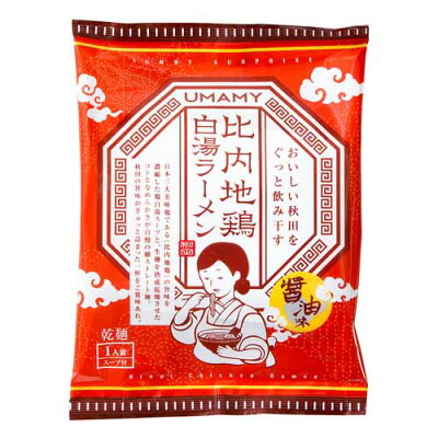 よろずやマルシェ ノリットジャポン UMAMY 比内地鶏白湯ラーメン 醤油味 125g