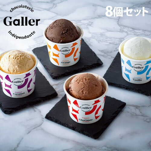 Galler(ガレー) プレミアムアイスクリーム 8個セット ギフト 贈答品 贈り物 スイーツ デザート アイス ガレー 『日時指定不可』『代引不可』『送料無料（一部地域除く）』