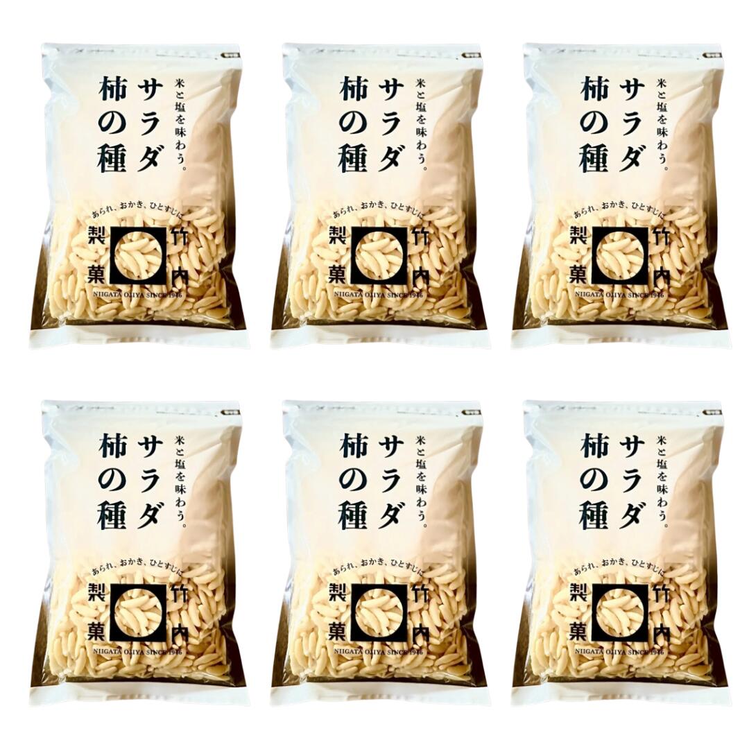 竹内製菓 サラダ柿の種 米菓 265g × 6袋セット 久慈