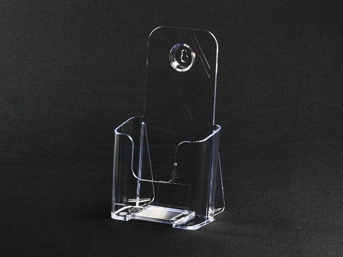 卓上カタログ入れ 三つ折1列A4 カタログケース A4 クリア 縦置き 三つ折 1列 店舗備品 ショップカウンター 整理 陳列 展示会 卓上 カタログホルダー ...