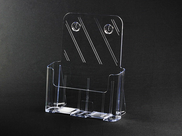 卓上カタログ入れ 1段A4縦 クリア カタログケース A4 1段 縦置き 壁掛け 店舗備品 ショップカウンター 整理 陳列 展示会 卓上 カタログホルダー パン...