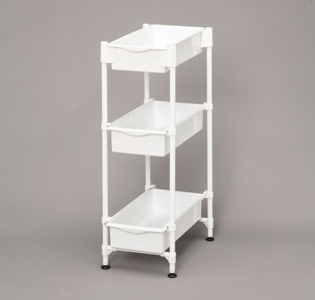 アイリスオーヤマ　サイドラック3段　SDR-3　ホワイト　【返品・キャンセル不可】　254297