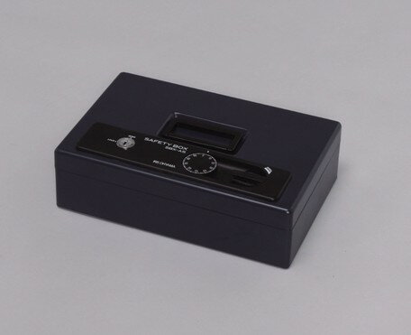 アイリスオーヤマ　手提げ金庫　SBX-A5SH　ダークブルー　【返品・キャンセル不可】　558240