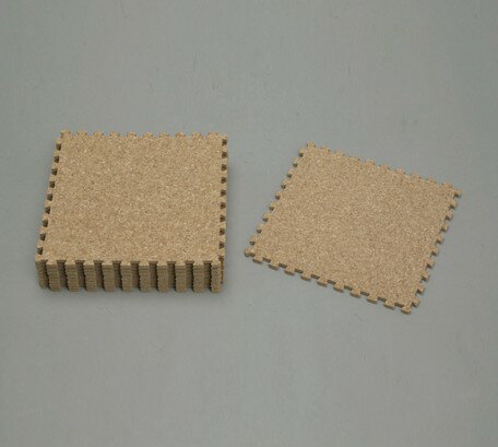 アイリスオーヤマ　ジョイントマット　コルク　1セット(10点)　【返品・キャンセル不可】　572680