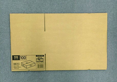 アイリスオーヤマ　ダンボール　W460×D250×H170mm　M-DB-100B　1セット(10点)　【返品・キャンセル不可】　573114　資材　梱包資材　梱包材　収納箱　収納物　宅配便　通販　引っ越し　サイズ別　箱　段ボール　100サイズ