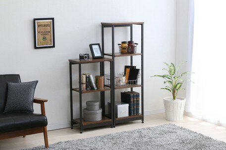 アイリスオーヤマ　スチールウッドラック【高さ：80cm】　SWR-4280　【返品・キャ...