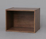 アイリスオーヤマ CBボックス 1段 W415×D290×H305mm(ブラウン) CX−1 インテリア 収納 小物収納 木目調 新生活 北欧風 リビング ダイニング ランドリー 子供部屋 【返品・キャンセル不可】 227877