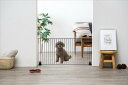 アイリスオーヤマ ペットフェンス W90×H40cm マットブラウン 【返品・キャンセル不可】 283681
