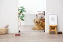 アイリスオーヤマ ペットフェンス W90×H55cm マットブラウン 【返品・キャンセル不可】 283685