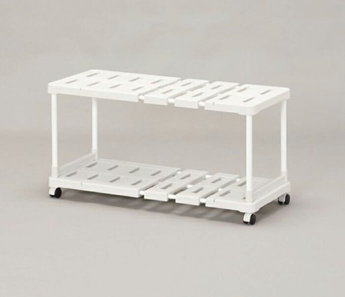 アイリスオーヤマ 伸縮押入れ整理棚 (グレー) SOR−370W 家具 収納 押入れ収納 クローゼット収納 日用品 整理用品 伸縮棚 キャスター付き 出し入れ ラクラク 【返品・キャンセル不可】 247656