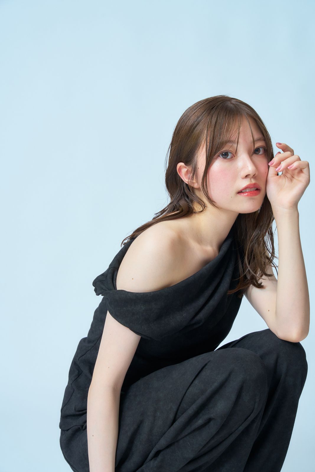 トップス ワンショルダー tシャツ レディース 夏 半袖 ワンショル プルオーバー 無地 ブラック パープル 【 ワンショルダートップス 】手染めのオリジナルデザイン