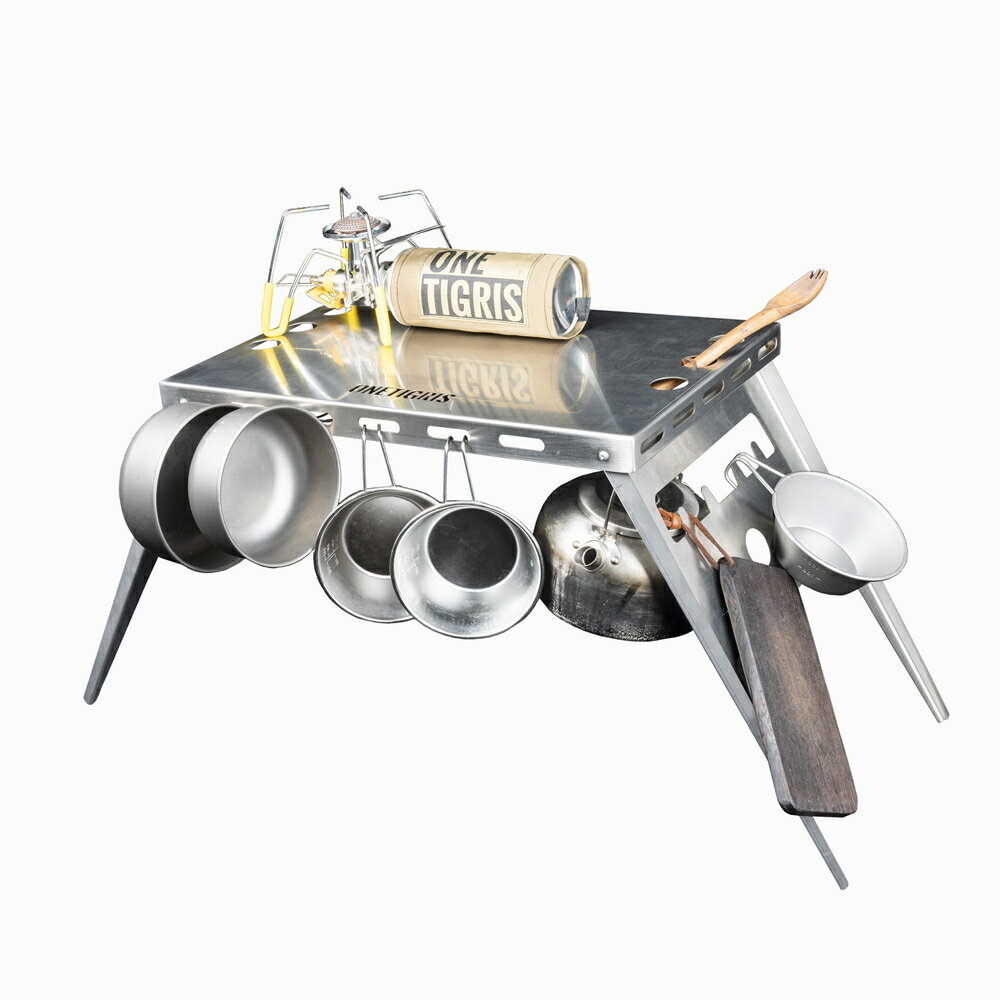 送料無料 【新製品・初販売】OneTigris アウトドアテーブル ミニローテーブル キャンプ テーブル 折りたたみ 軽量コンパクト ステンレス製 専用収納袋付き通販格安セール情報 楽天 通販