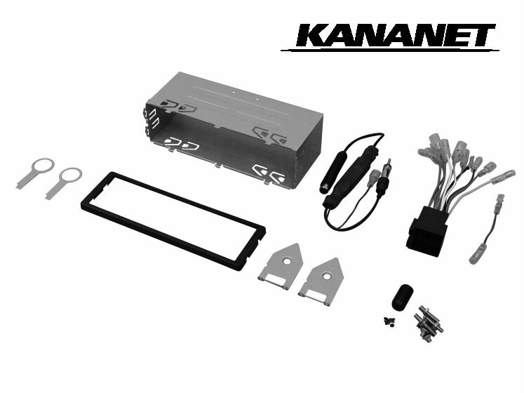 カナネット/KANANET UA-G10D VW ゴルフIII/ゴルフIV 1DINサイズ取付キット