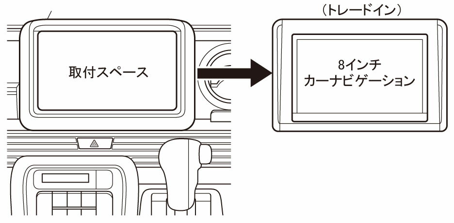 カナテクス/KANATECHS ホンダ N-VAN 8インチカーAVインストレーションセット (TBX-H006)　カーナビ取付キット