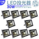 駐車場 看板灯 等に LED投光器 LEDライト LED作業灯 屋外 30W 2600LM(300W相当) LED 投光器 集魚灯 集魚ライト 看板灯 ハイパワ...