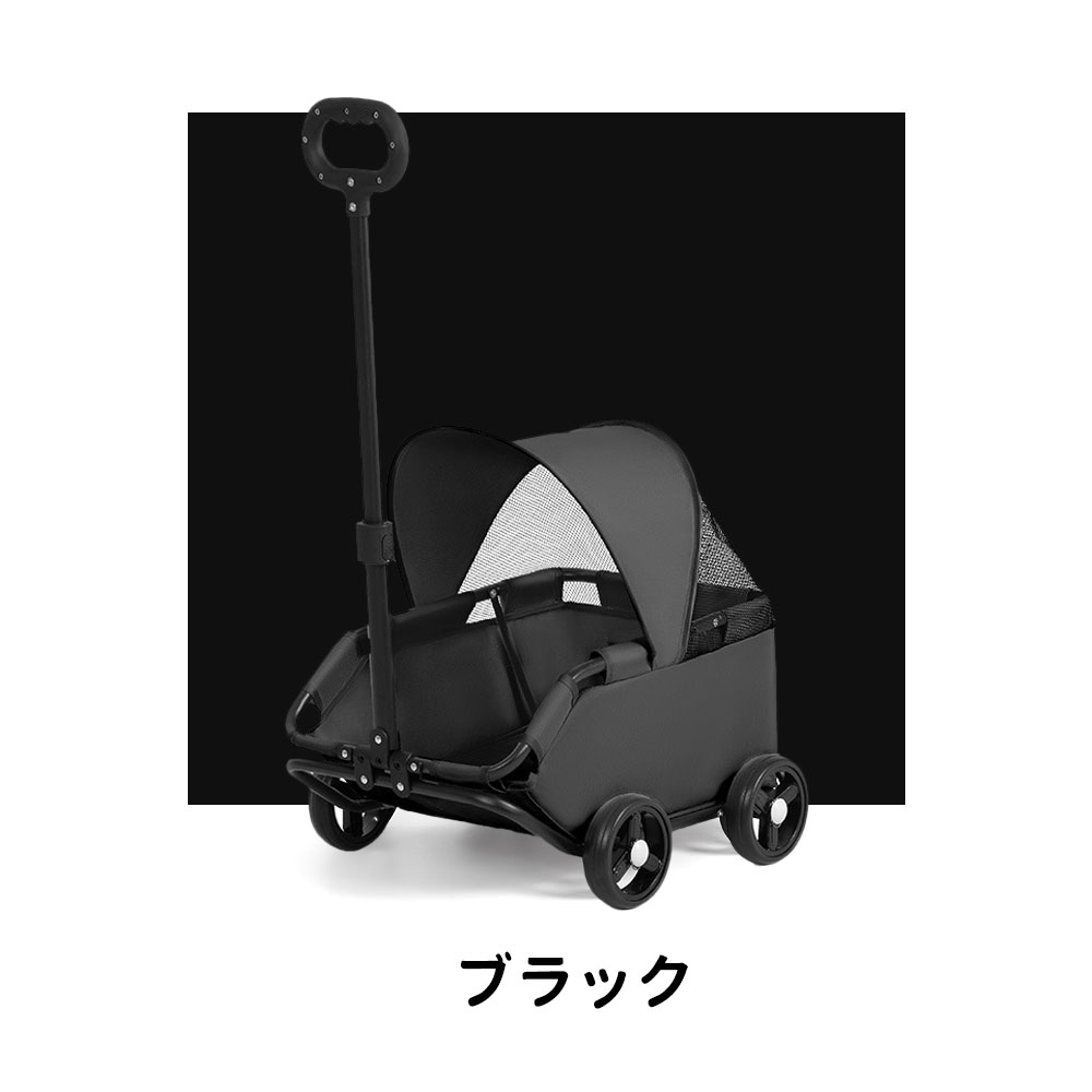 ペットカート 折りたたみ 犬用カート猫用カート 45°の斜め角デザイン 360度回転ハ...