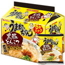 うまかっちゃん 5食セット 鹿児島 黒豚とんこつ焦がしねぎ味 ハウス食品 とんこつスープ インスタントラーメン 即席ラーメン 袋麺