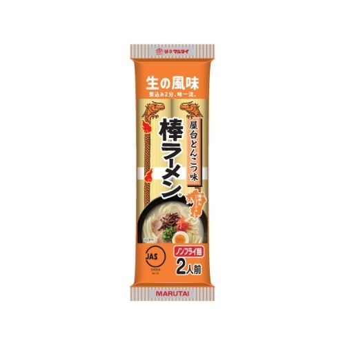 マルタイ屋台九州味棒ラーメン 170g マルタイの屋台九州味棒ラーメン170g単品です。九州ラーメンのインスタント・即席ラーメンをお探しの方にお届けします。 商品仕様 項目 内容 JANコード 4902702008024 ブランド マルタイ 内容量 170g カテゴリ 食品・飲料 販売形態 単品（1個） 商品の特徴 マルタイの屋台九州味棒ラーメンです。内容量は170gの単品販売となります。 棒状の即席めん（棒ラーメン）タイプのインスタントラーメンです。 本品は単品1個でのお届けとなります。 九州ラーメンテイストの即席ラーメンです。 直射日光・高温多湿を避けて常温で保存してください。 こんな方におすすめ 九州ラーメンのインスタントラーメンを探している方 マルタイの棒ラーメンを単品でお試ししたい方 即席ラーメン・インスタントラーメンをストックしたい方 よくあるご質問 Q. 何個入っていますか？ A. 単品1個（170g）でのお届けとなります。 ご注意 パッケージデザインが変更される場合があります 直射日光・高温多湿を避けて保存してください