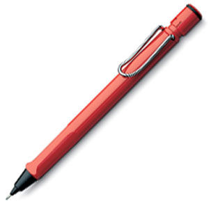 LAMY safari(ラミー サファリ) シャープペンL116 SP サファリレッド 【メール便送料無料_あす楽対象外_同梱3点まで】 4014519052661