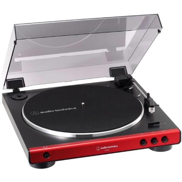 【あす楽関東_対応】audio-technica（オーディオテクニカ）AT-LP60X RD　レッドフルオートターンテーブル[4961310149536]