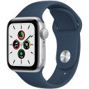 【あす楽対応_関東】 【国内正規品】APPLE（アップル）Apple Watch SE GPSモデル 40mm MKNY3J/Aアビスブルースポーツバンド[4549995257045]